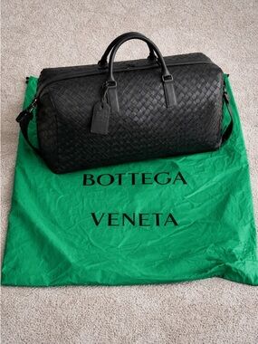 Bottega Veneta Green Logo Drawstring Dust Bag